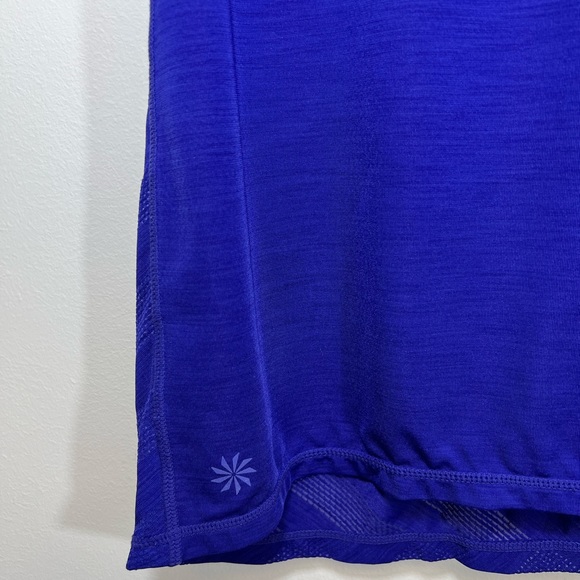 Athleta Racerback Sheer Striped Tank Top Athletic Athleisure Active Wear Purple - Picture 8 of 12